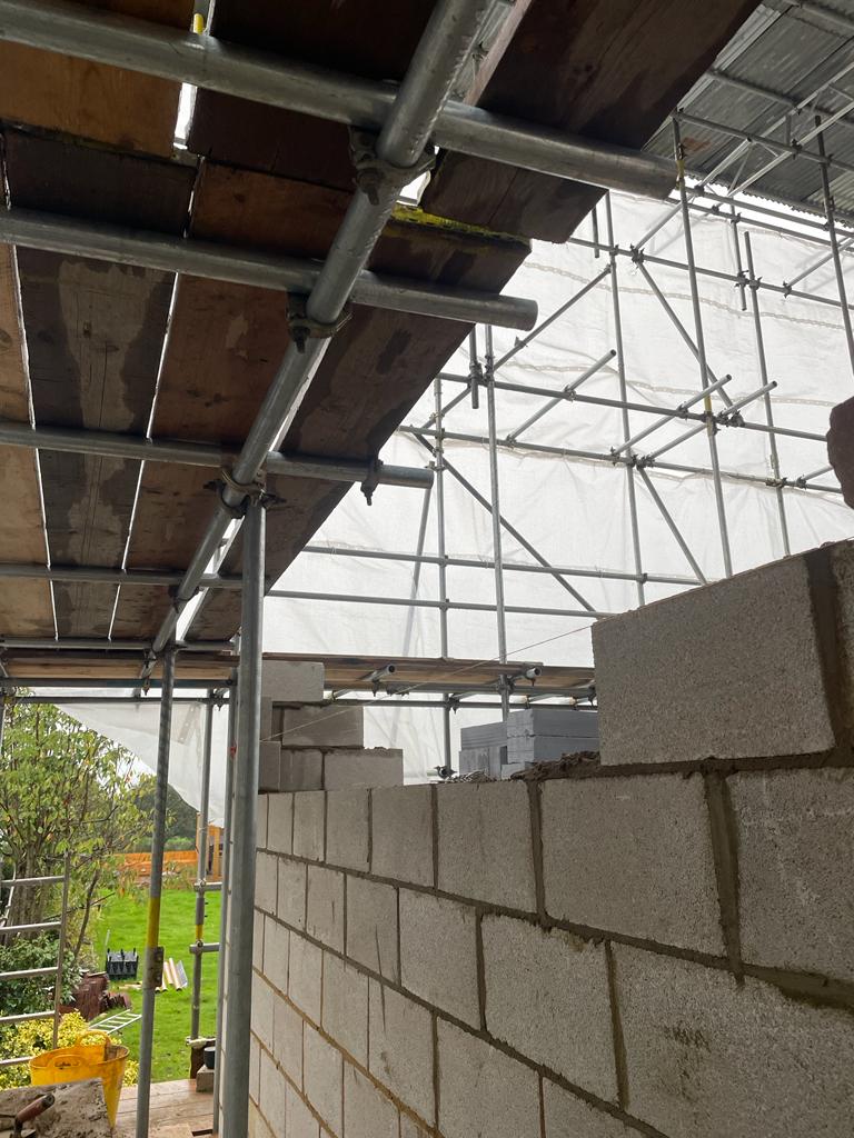 Detailed exterior building work completed by the team